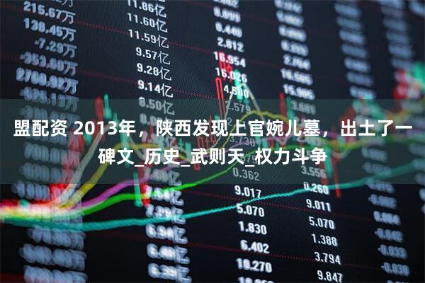 盟配资 2013年，陕西发现上官婉儿墓，出土了一碑文_历史_武则天_权力斗争