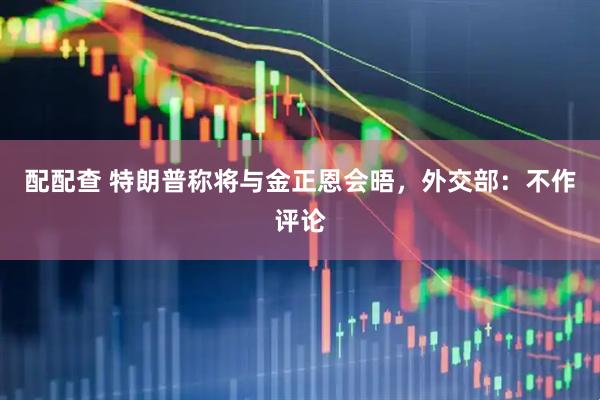 配配查 特朗普称将与金正恩会晤，外交部：不作评论